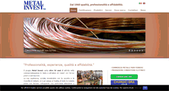 Desktop Screenshot of metalinvest.it